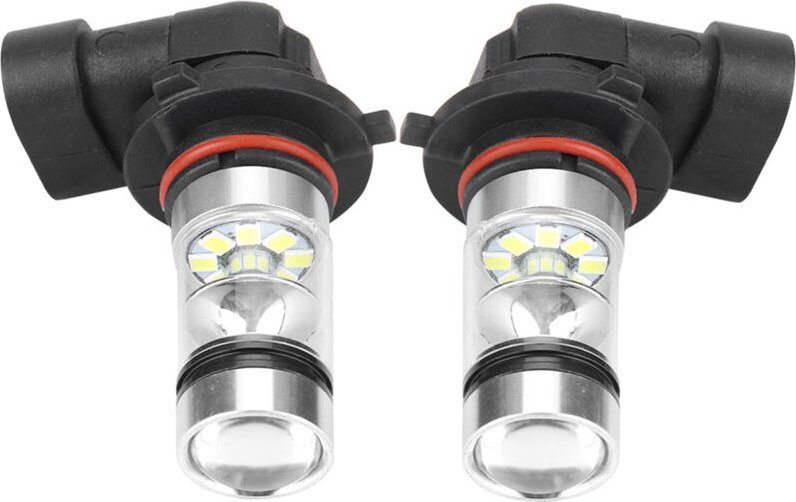 Jeffergarden - 2 Stück 9006/HB4 100 w weiße LED-Scheinwerferlampen-Set mit hoher Helligkeit, Nebelscheinwerfer, Auto-Fah...