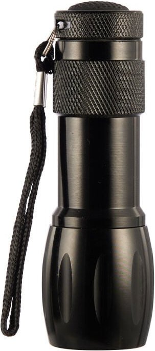 Schwarze Taschenlampe mit 9 led Taschenlampen - Trendline