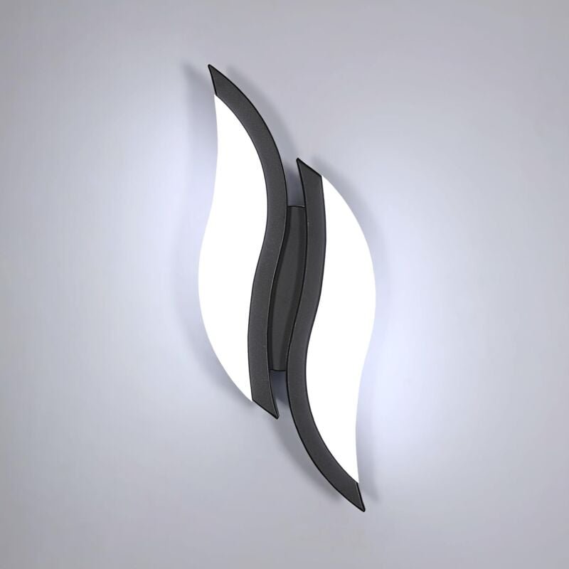 GOECO LED Wandleuchte 12W Moderne Kreative Form des Blattes Wandlampe Kaltweiß 6000K Für Schlafzimmer, Wohnzimmer, Flur,...