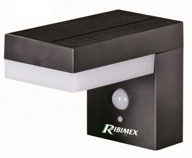 Ribimex - 6w solar-led-wandleuchte mit bewegungsmelder PRLUMSOL1/M