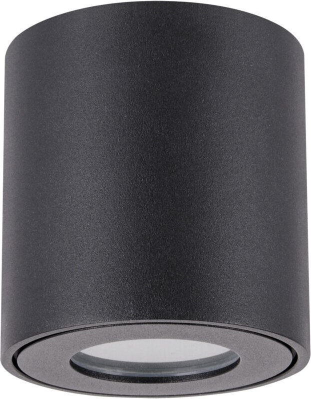 Deckenaufbauleuchte, Rundrohr, ZORBA DWL GU10, schwarz