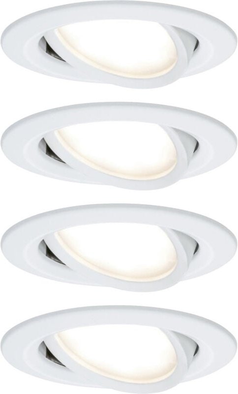 Thumbnail - Paulmann 41307 Nova Coin Einbauleuchte 4er Set LED LED 24 W Weiß (matt)