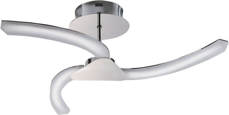 Inspired Mantra - On - Semi Flush 15W LED 3000K, 1500 lm, poliertes Chrom, mattiertes Acryl