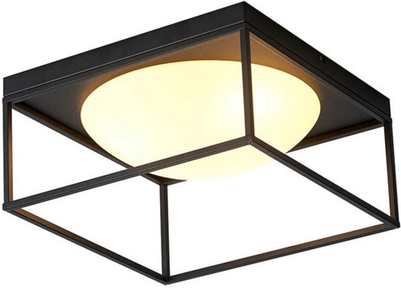 Inspired Mantra Desigual Halbbündig, 3-flammig E27, Mattschwarz