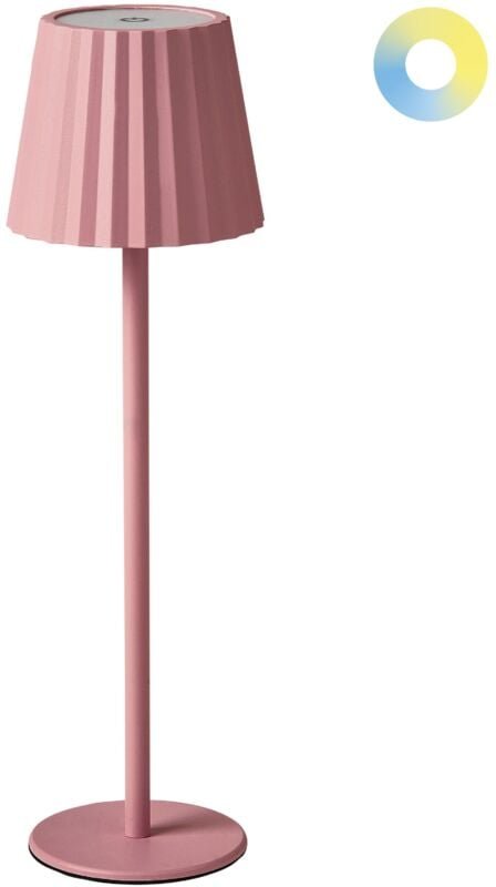 Tischlampe POMBEIRO Metall Pastellrosa