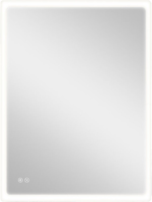 Rechteckiger Spiegel con led 20w 80x60cm EDM