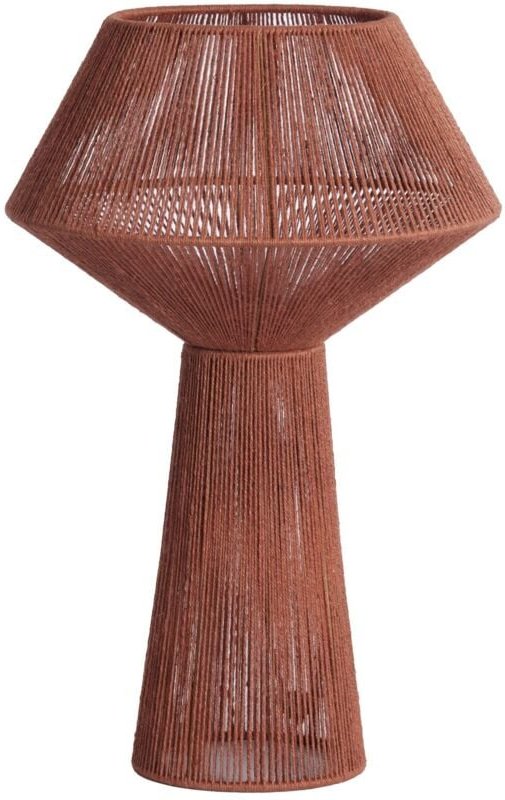 Thumbnail - Tischlampe - Fugia - rot - jute - E27 - 1883617 - Light&living