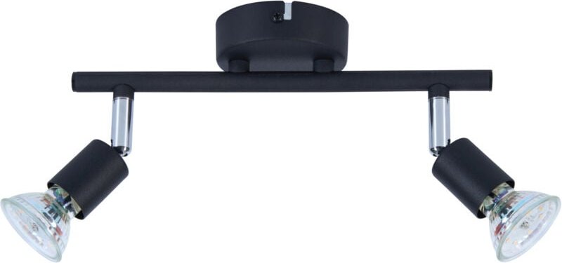 LED Leuchten 2er Spot Linos 2 schwarz 25 x 11 cm warmweiß