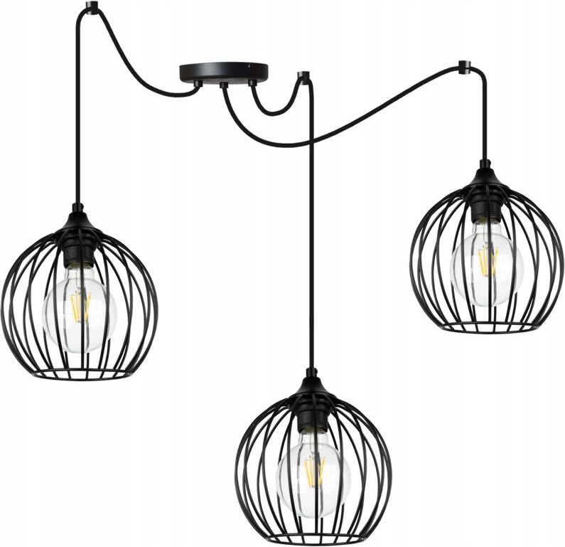 Moderne Spinnen-Hängelampe, Drahtdecke