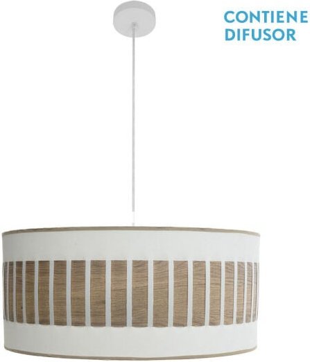 Ivanna hängeleuchte 3xe27 weiss/weiss/helles holz regx60x60 cm