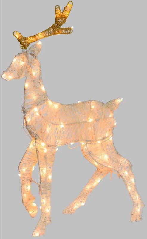 Renna 2D 70 cm LED Weihnachtsdeko mit Timer IP44