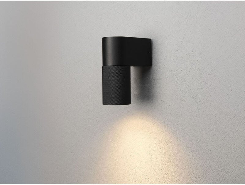 Konstsmide - Downlight Außenwandleuchte temi Aluminium Schwarz, Höhe 14,5cm