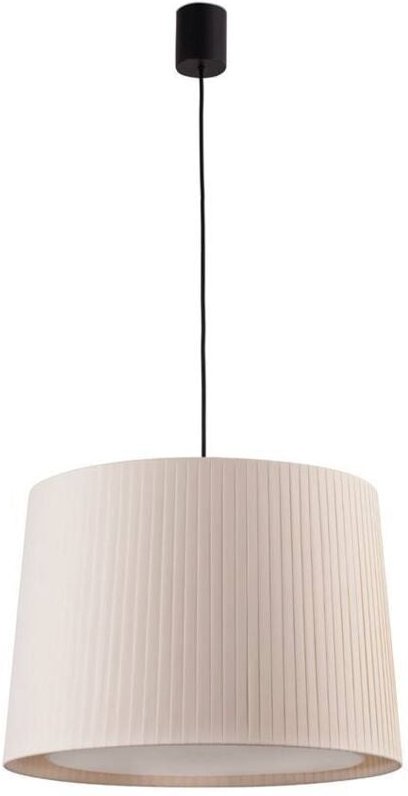 Samba Hängelampe schlicht schwarz/Polyesterseide beige 64315-44