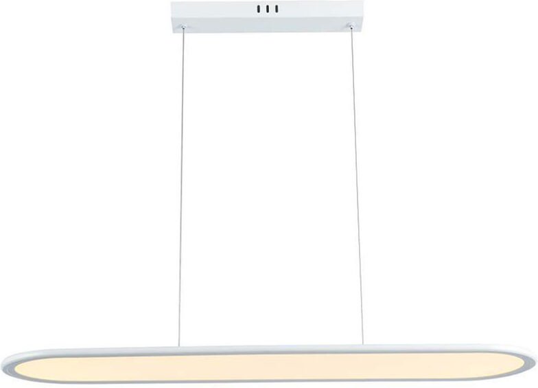 Hängeleuchte Pendelleuchte Esszimmerlampe led Aluminium weiß neutralweiß l 80 cm