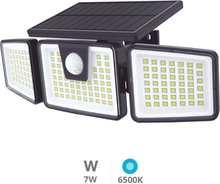 GSC - Marlo led Solar Wandleuchte mit Bewegungs- und Dämmerungssensor, 7W, 6500K