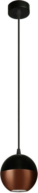 Midway Dome Pendelleuchte Schwarz, Kupfer 12cm - Helam