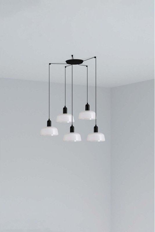 Tatawin s weiße Pendelleuchte 20340-140-5L