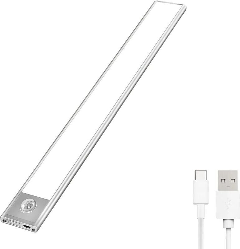 LED-Schranklicht, tragbares automatisches Schranklicht, Bewegungserkennungslicht, magnetisches kabelloses USB-Lade-LED-L...