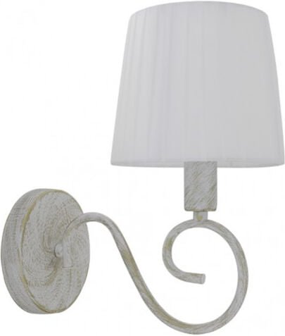 Fabrilamp - fab 155161075 Amsterdam Wandleuchte 1xe14 Weiß/Gold 28x15x25 Cm