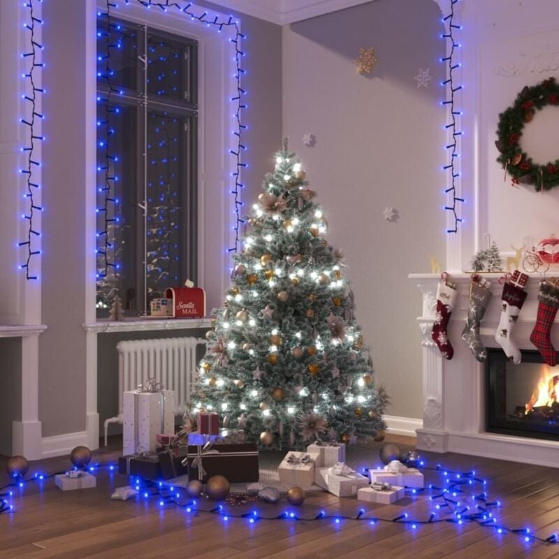 Thumbnail - LED-Lichterkette mit 2000 LEDs Blau 45 m pvc Vidaxl