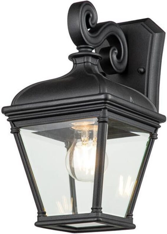 Bayview Außenwandlaterne Schwarz, IP44 - Elstead