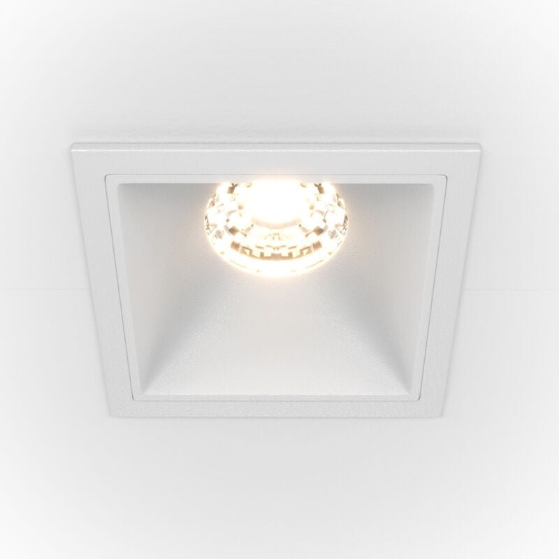 Maytoni - Alfa led Quadratisches dimmbares Einbau-Downlight Weiß, 500lm, 3000K