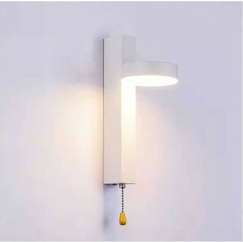 Wandleuchten 9W Wandleuchte Tricolor Beleuchtung wählbar Wandleuchte mit Zugschalter für Wohnzimmer, Schlafzimmer, Trepp...