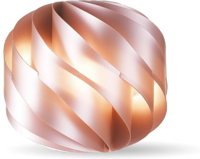 Rosa Metalltischlampe Cm. 15 x 14 Uhr