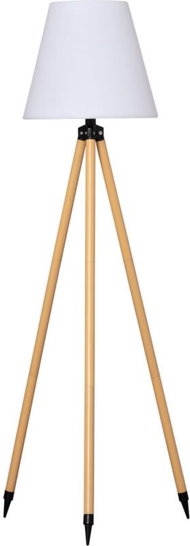 Efectoled - LED-Stehlampe Außen Metall rgb Solar mit wiederaufladbarem USB-Akku Kefre Sandgelb