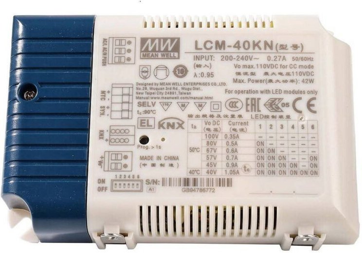 Trade Shop - LED-Netzteil, Treiber, 40 w, mehrere Stromstärken, dimmbar, Streifen, Lampen, Strahler -