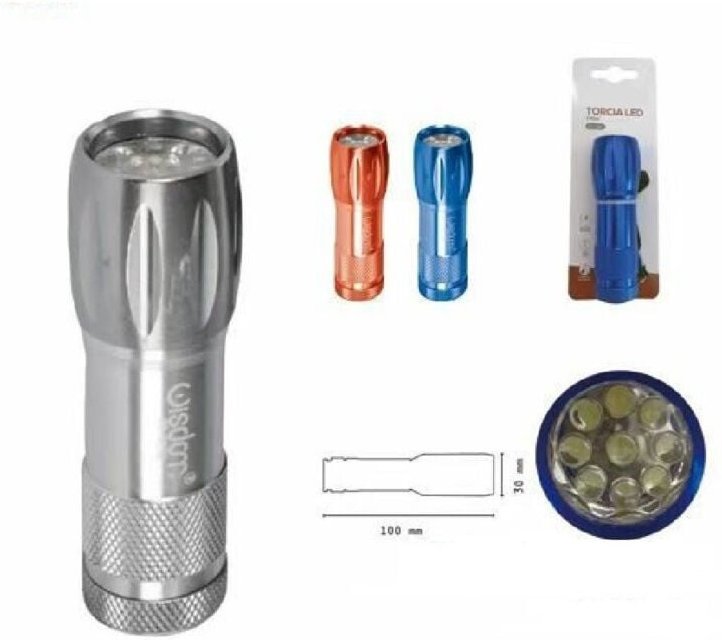 Trade Shop Traesio - Trade Shop - mini-taschenlampe smd cob led-licht tasche tragbar beständig DT-2032 -