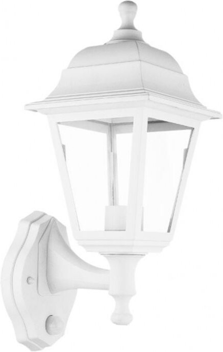 Fabrilamp - Basil Außenwandleuchte 1xe27 weiß ip44 Polycarbonat 35x15x19,7 cm