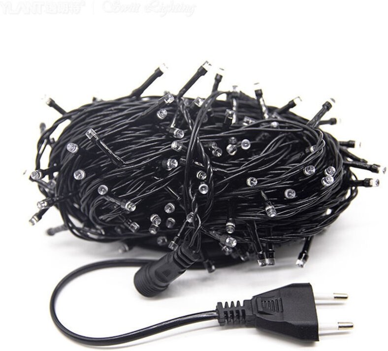 20 Meter lange Lichterkette für den Außenbereich, bestehend aus 200 kaltweißen LEDs, ideal zum Dekorieren von Hochzeitsf...