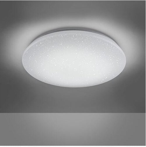 Moderne RGB-LED-Deckenleuchte Sternenhimmel-Effekt Charly White Ø50 cm Trio Lighting