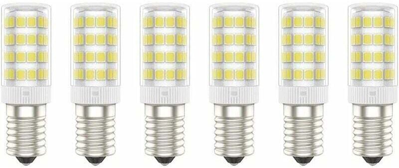 E14 LED-Lampen, 5 W (entspricht 50 W), Kaltweiß (6000 K), AC 220–240 V, flimmerfrei, nicht dimmbar, 300 Lumen, CRI 80, 6...