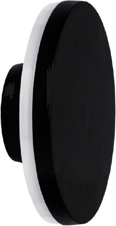 Trade Shop Traesio - Trade Shop - aussenwandlampe 12W schwarz rund schlank IP65 aluminium natürliches licht 4000K XC-928...