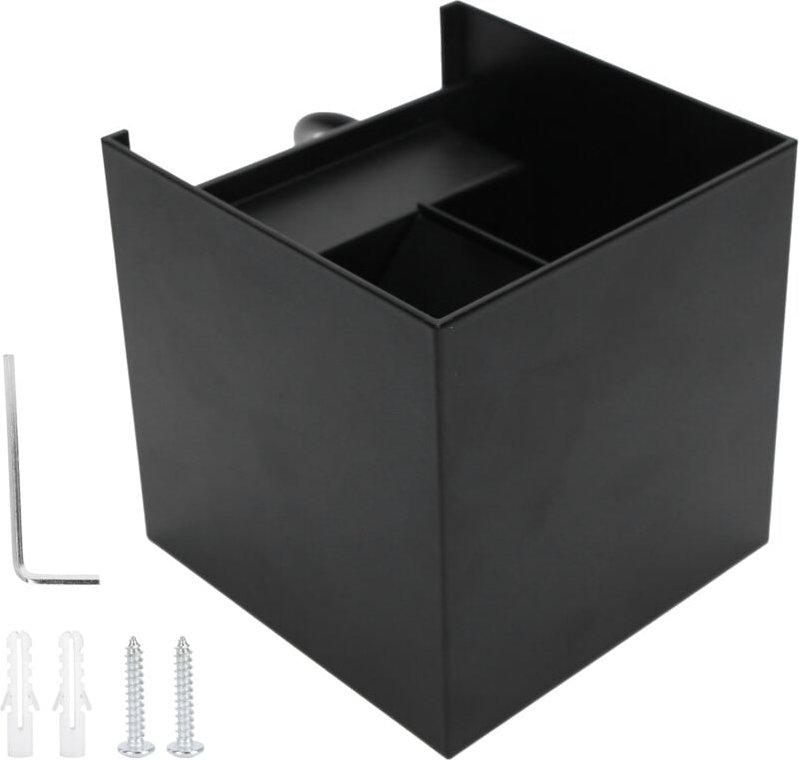 LED-Außenwandleuchte, 10 cm/3,9 Zoll quadratischer Würfel, 6000 K, 12 W, verstellbares weißes Licht, nach oben und unten...