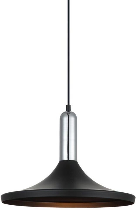 Lusty - Moderner hängender Anhänger Schwarz 1 Licht, E27 - Italux