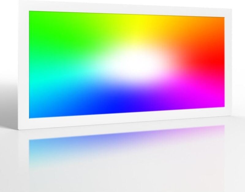 RGB+CCT LED Panel Pro 60x30cm 24W 24V Rahmen weiß