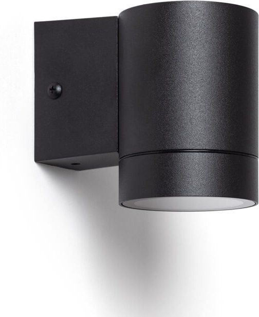 Wandleuchte Außen Aluminium Schwarz Oakham Schwarz