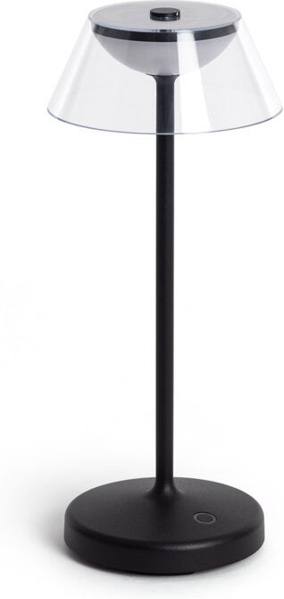 Efectoled - led Tischleuchte 6W mit wieder aufladbarem usb Akku Dipley Schwarz