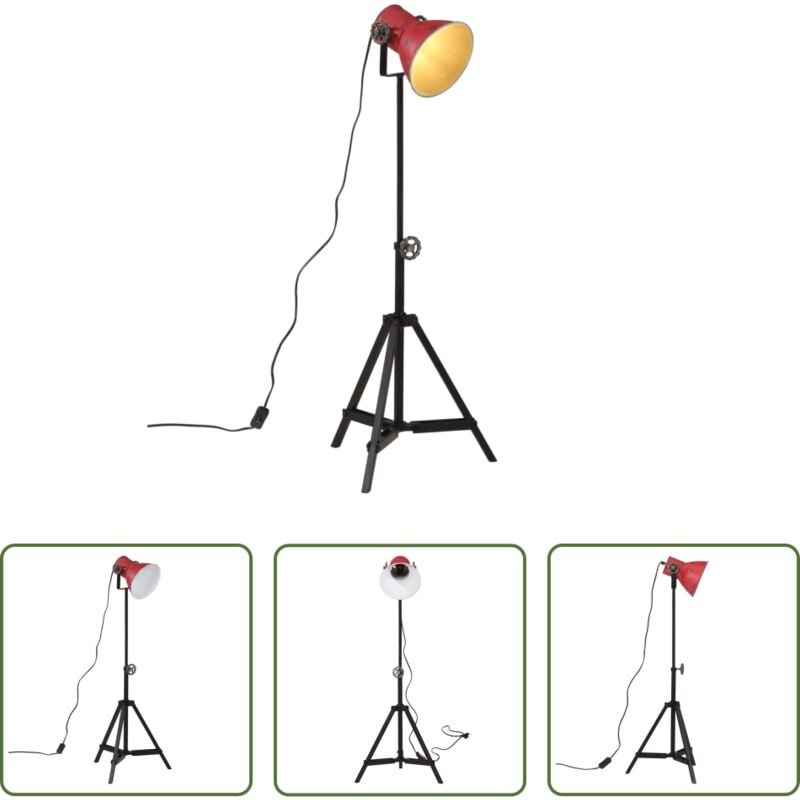 Stehleuchte - Stehleuchte 25 W Rot 35x35x65/95 cm E27