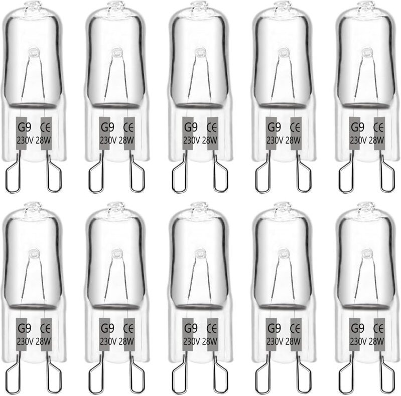 Osqi - G9-Halogenlampe, 28 w, 230 v, 370 lm, 2700 k, warmweiß, dimmbar, G9-Kapselbirnen, für Kronleuchter, Landschaftsla...
