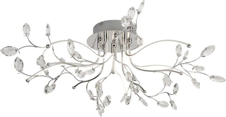 Searchlight - Willow - led Flush Multi Arm Deckenleuchte Chrom, klar