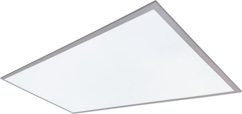 LED-Flächenleuchte Luena Einbau 60W 6000K Nickel 119,5x29,5cm