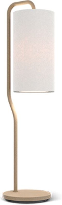 Pensile Tischlampe mit rundem Schirm Sandstruktur, Einschaltkabel 1x E27