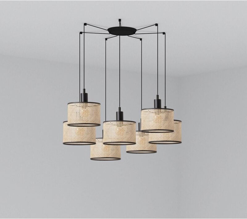 Faro mambo - Cluster Pendelleuchte Schwarz, E27