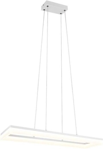 LED Pendellampe Pendelleuchte Hängelampe Esszimmer weiß SMD 27W B 70 cm