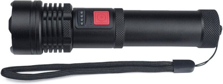 P50 Hochleistungs-Taschenlampe mit integriertem USB-Ladeakku und drehbarer LED-Taschenlampe