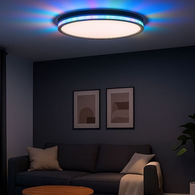 Galactica - Deckenleuchte Wohnzimmerleuchte Deckenlampe rgb led Fernbedienung dimmbar cct